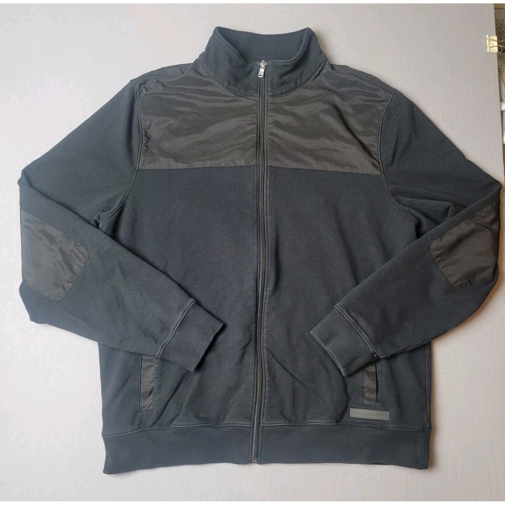 Michael Kors Mens  Jacket  XL Black With Elbow Pads